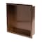 Alfi Brand 16" x 16" Brushed Copper PVD Steel Square Single Shelf Shower Niche ABNP1616-BC - alternate 4